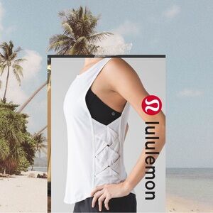 🌟 Lululemon Var-City Muscle Tank Heathered White🌟